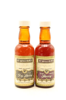 (1) Two Bottles of McWilliams Sherry Miniature, Hawke's Bay, 30ml, Sold as One Lot