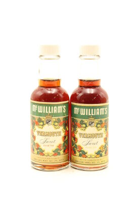 (1) Two Bottles of McWilliams Sweet Vermouth Miniature, Hawke's bay, 50ml, Sold as One Lot