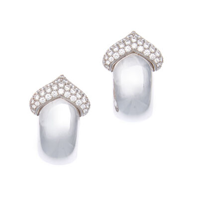 18ct Pushkin Diamond Chopard Earrings