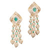 18ct Emerald and Diamond Earrings