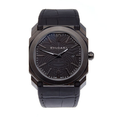 Limited Edition All Blacks Bulgari Wristwatch