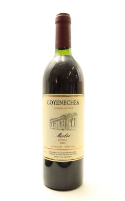 (1) 1996 Goyenechea Merlot Reserva, San Rafael, Argentina