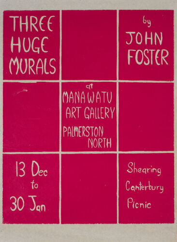 MANAWATU ART GALLERY Three Huge Murals: by John Foster