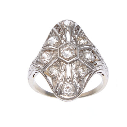 18ct Edwardian 'Belle Epoque' Diamond Ring