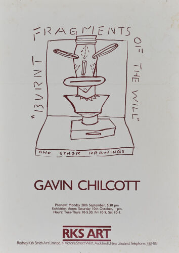 RKS ART Gavin Chilcott: "Burnt Fragments of the Will" and other drawings