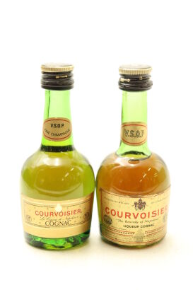 (1) Two Bottles of Courvoisier Cognac Miniature, Sold as One Lot