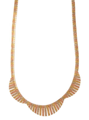 18ct Tri-tone Necklace