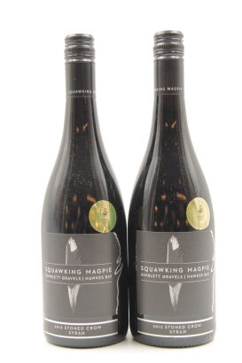 (2) 2013 Squawking Magpie Syrah, Hawkes Bay