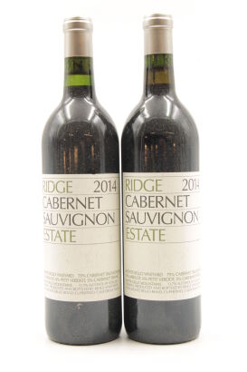 (2) 2014 Ridge Vineyards Estate Cabernet Sauvignon, Santa Cruz Mountains