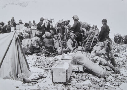 ALFRED GREGORY Porters at Base Camp