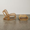 A David Trubridge South Pacific 'Rocker' Rocking Chair and 'Flip' Ottoman - 3