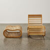 A David Trubridge South Pacific 'Rocker' Rocking Chair and 'Flip' Ottoman - 4