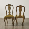 A 17th Century Pair of Venetian Polychromed Decorated Chairs - 4