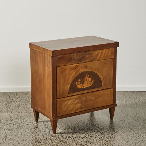 A Swedish Biedermeier Mahogany Chest of Drawers of Small Proportions