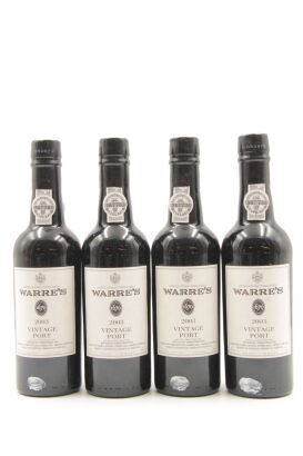 (4) 2003 Warres Vintage Port, Oporto 375mls