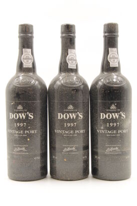 (3) 1997 Dows Vintage Port, Oporto