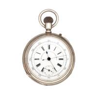 A Large Swiss Longines H A Lugrin's Pat 3224, Open Face Pocket Watch