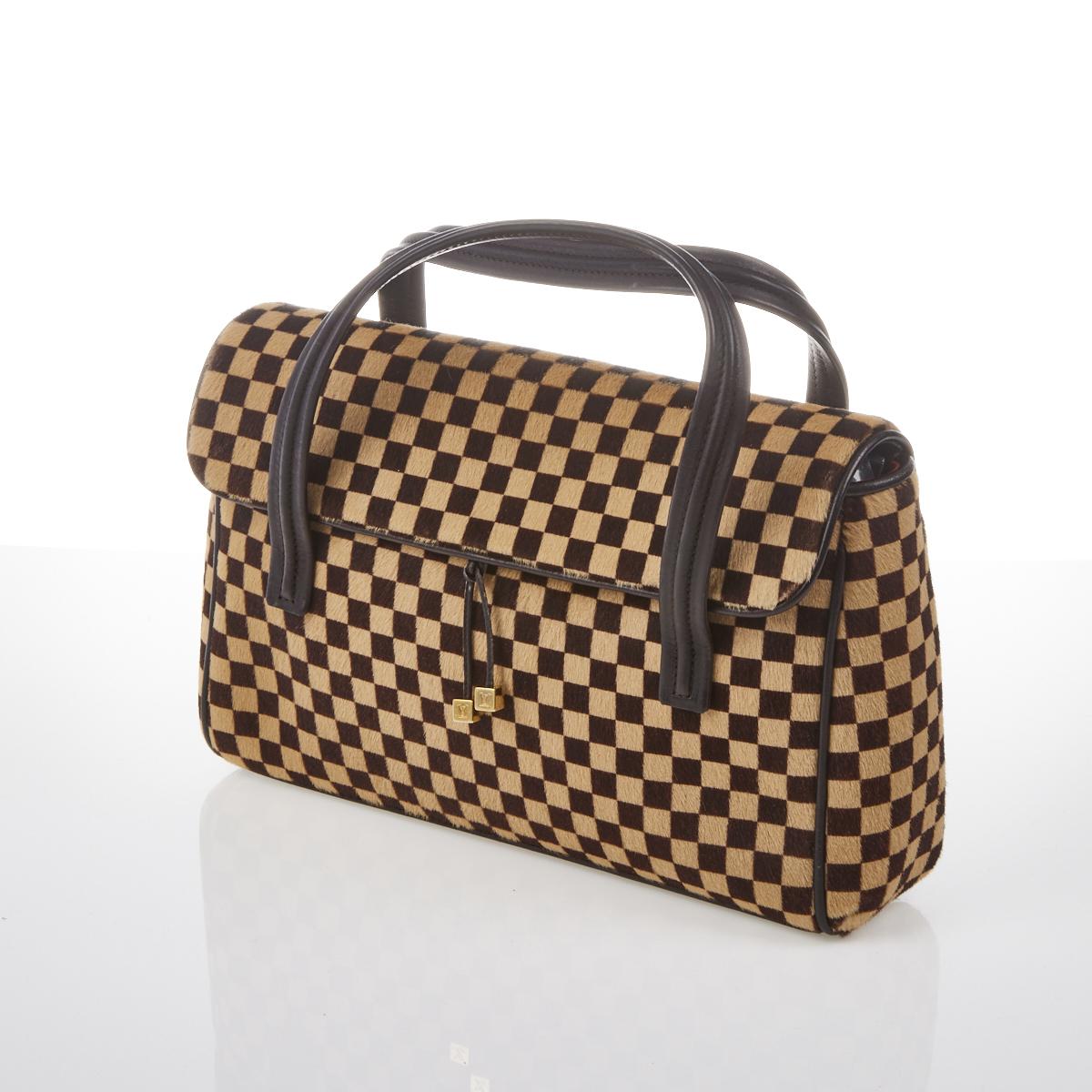 Louis Vuitton Damier Sauvage Calfhair Limited Edition Lionne Spawn Bag at  1stDibs