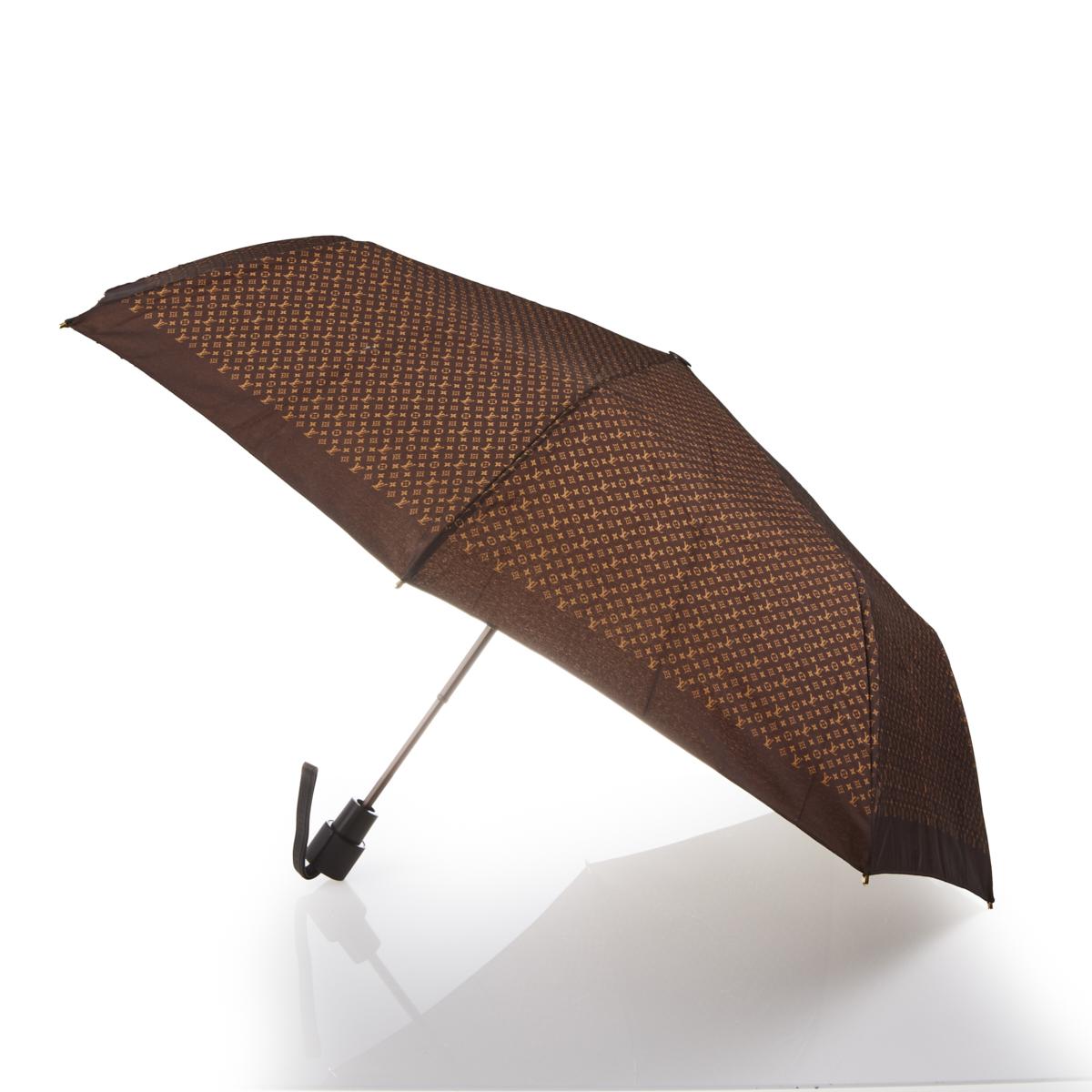 Louis Vuitton Louis Vuitton Monogram Brown Folding Umbrella