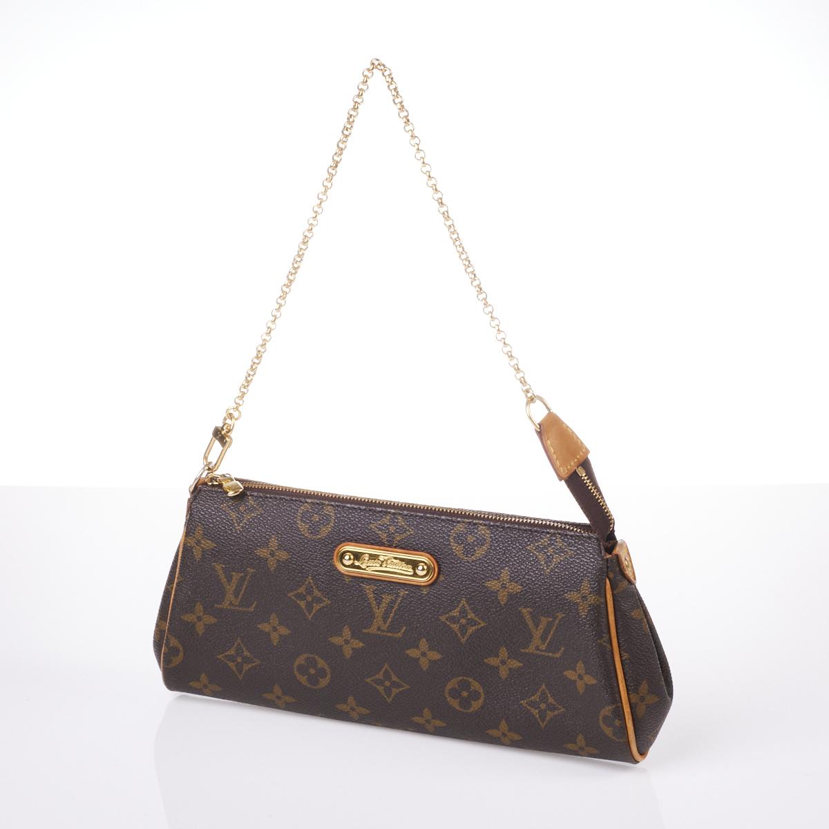 Louis Vuitton Clutch Monogram in Coated Canvas with Gold-tone - US