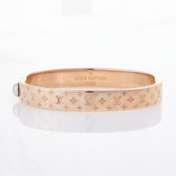 Sold at Auction: Louis Vuitton Nanogram Cuff Bracelet