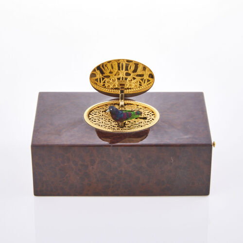 A Reuge Singing Bird Automaton Music Box, 20th Century, Piece from Switzerland