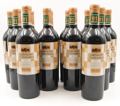 (12) 2012 Bodegas Aragonesas Coto de Hayas Garnacha Centenaria, Campo de Borja