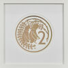 A 2 Cent Coin Foil Print