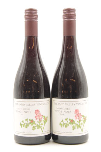 (2) 2011 Pyramid Valley Earth Smoke Pinot Noir, Canterbury