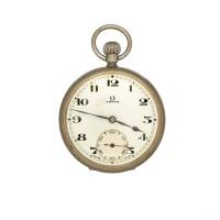 A Swiss Nickel Cased Vintage Omega Pocket Watch, c.1930