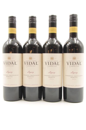 (4) 2013 Vidal Legacy Cabernet Merlot, Hawkes Bay