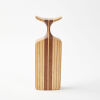 A Carved Multi Wood Vase By Uli Kilcher