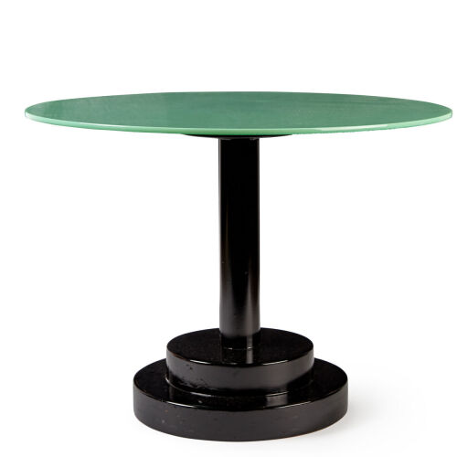 A Green Circular Side Table