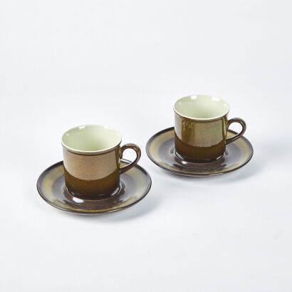 A Pair Of Mikasa Majorca Cups And Saucers