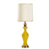 A Canary Yellow Porcelain Table Lamp by Frederick Cooper