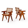 A Pair of Pierre Jeanneret Chandigarh Chairs PJ-SI-28-B  