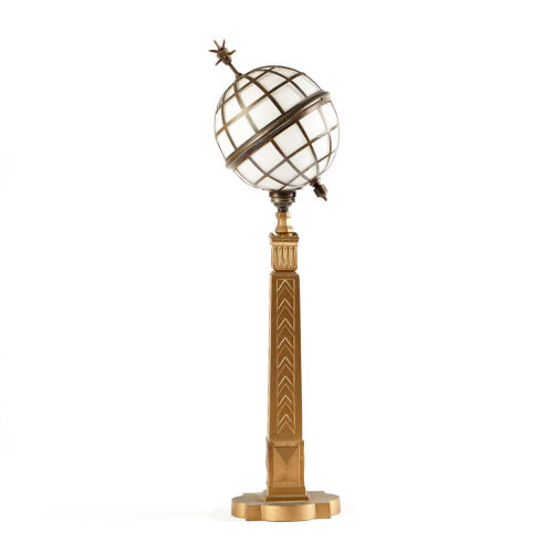 A Rare Art Deco Globe Lamp