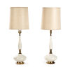 A Monumental Pair of Porcelain Table Lamps