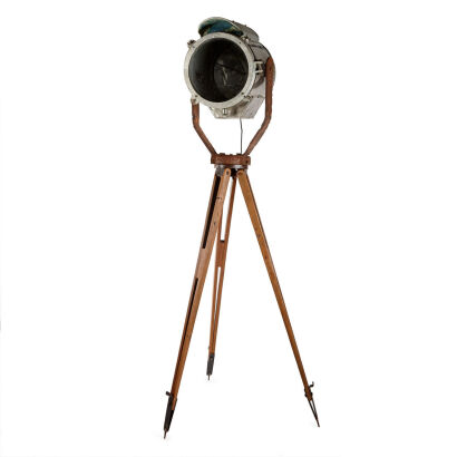 An Industrial Floor Lamp