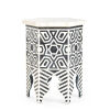 A Moroccan Style Bone Inlaid Side Table