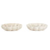 A Pair of Flower-Shaped Marble Bowls