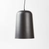 A Modernist Black Pendant Light With Gold Detail
