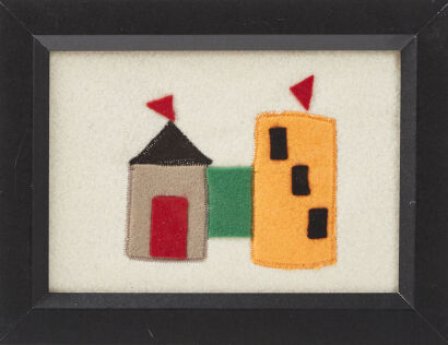 A Folk Art Felt Castle