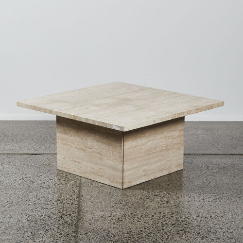 A Travertine Marble Table