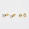 18ct Yellow Gold, Day and Night, South Sea Pearl and 2.26ct Diamond Earrings - 2