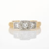 18ct Yellow Gold, 1.87ct Three Stone Princess Cut Diamond Ring