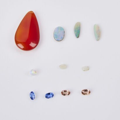 A Collection of Gemstones - Topaz, OpaL, Opal Doublets