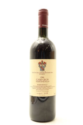 (1) 1986 Tenute Cisa Asinari Marchesi di Gresy Camp Gros Martinenga, Barbaresco DOCG