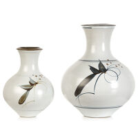 A Pair of Peter Collis Vases