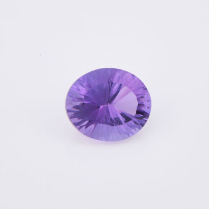 A loose, 9.48ct, Oval Concave Cut Amethyst